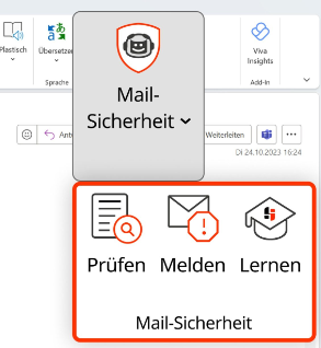 Outlook Add-In zum melden von Phishing Mails