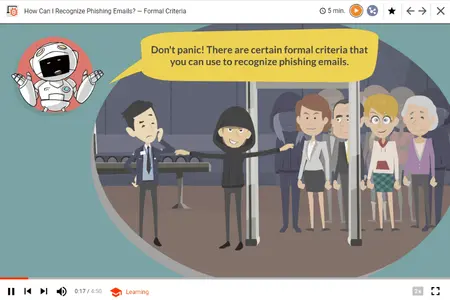 Screenshot of phishing movie en